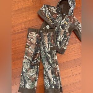 Under Armour Kids Camo Matching Set - Brown and Green